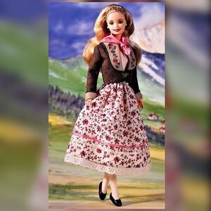 🇦🇹 BARBIE • Dolls of the World “Austrian” Barbie Doll (ca. 1998)
